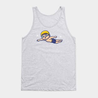 Cute People Swimming Tank Top